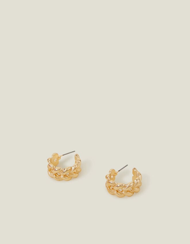 Accessorize Plait Hoop Earrings