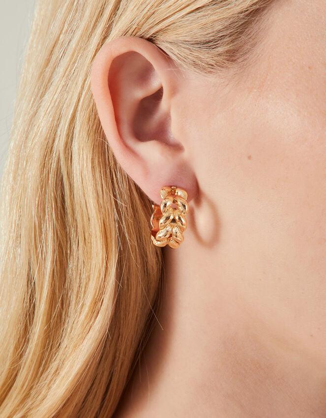 Accessorize Plait Hoop Earrings