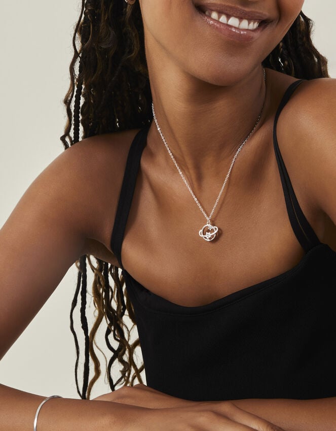 Accessorize Planet Pendant Necklace