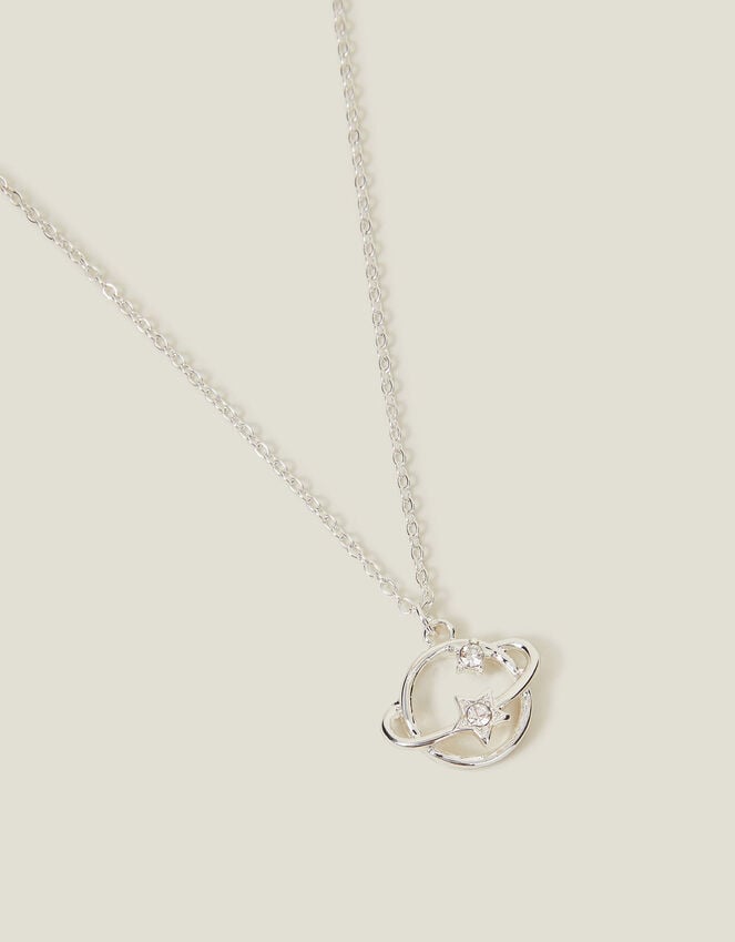 accessorize Planet Pendant Necklace