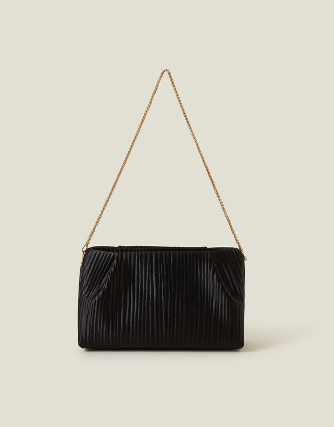 Accessorize Pleated Satin Clutch Bag