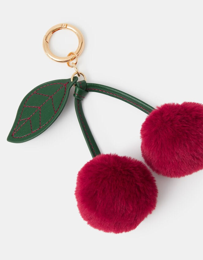 Accessorize Pom Pom Cherry Bag Charm