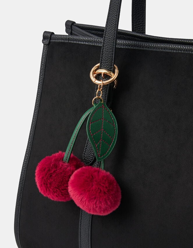 Accessorize Pom Pom Cherry Bag Charm
