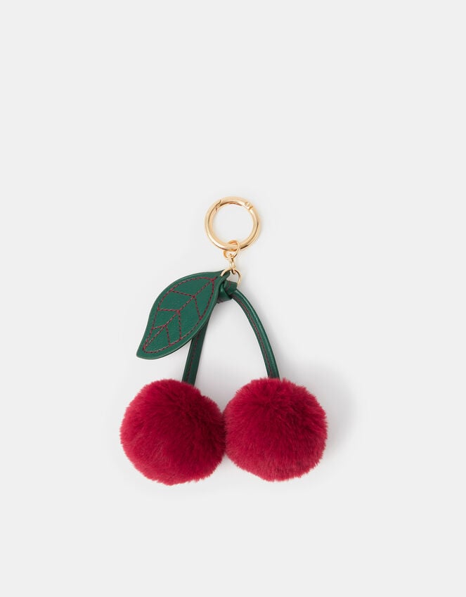 accessorize Pom Pom Cherry Bag Charm