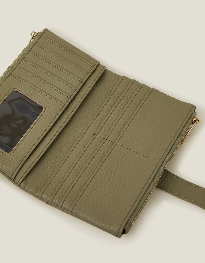 Accessorize Push Lock Faux Leather Purse