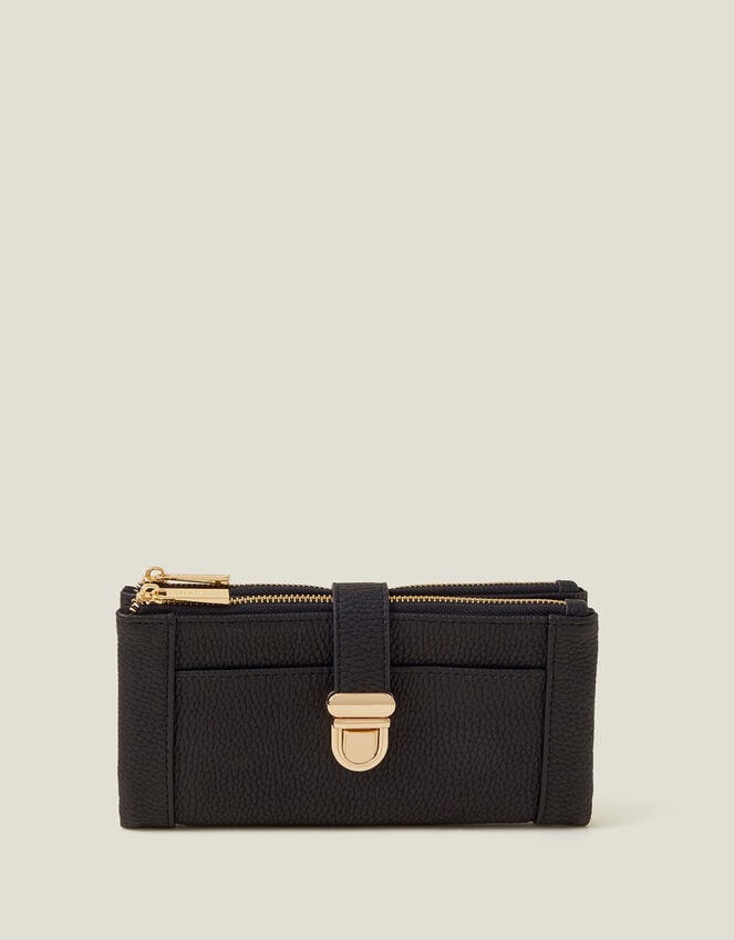 accessorize Push Lock Wallet Black