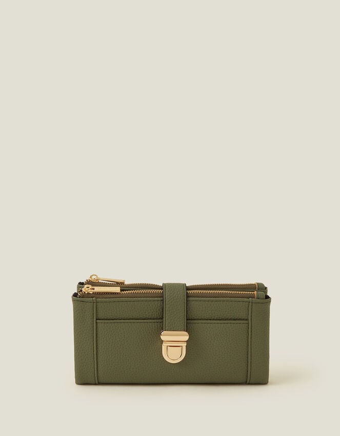 accessorize Push Lock Wallet Green