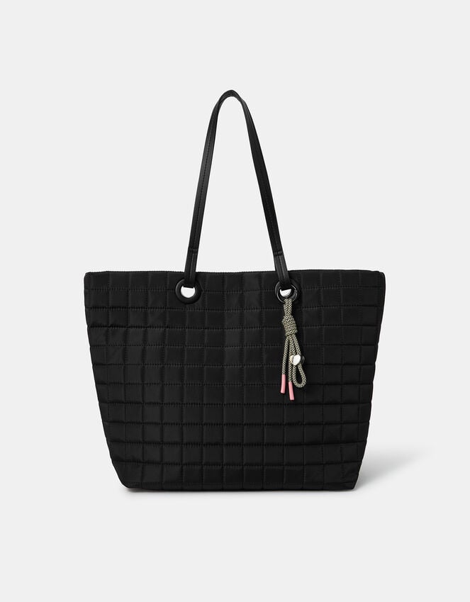 Accessorize Quilted Nylon Tote Bag