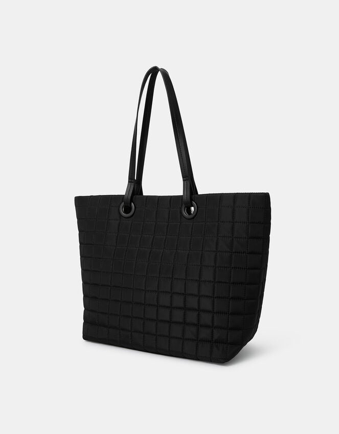 Accessorize Quilted Nylon Tote Bag