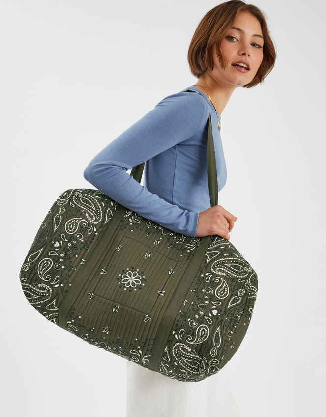 accessorize Quilted Paisley Weekend Bag
