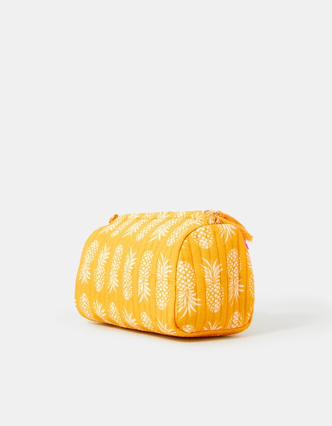 Accessorize Quilted Pineapple Medium Make Up Bag