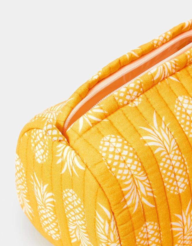 Accessorize Quilted Pineapple Medium Make Up Bag
