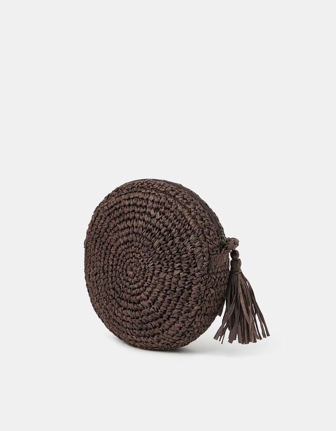 Accessorize Raffia Circle Crossbody Bag
