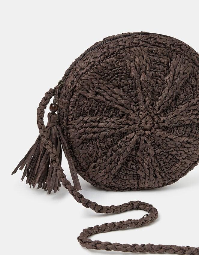 Accessorize Raffia Circle Crossbody Bag