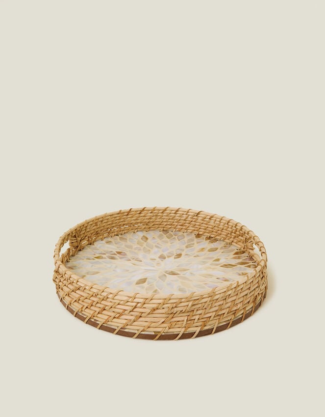 accessorize Raffia Resin Inlay Tray