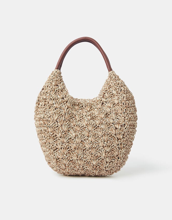Accessorize Raffia Scoop Shoulder Bag