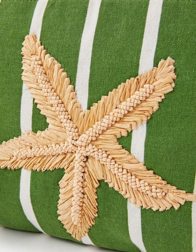 Accessorize Raffia Starfish Stripe Pouch
