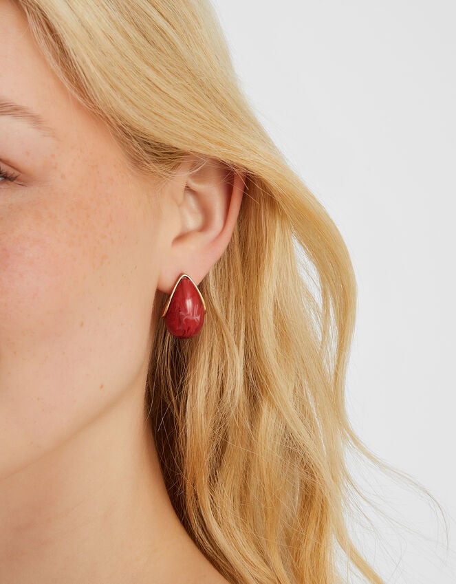 Accessorize Resin Curve Drop Earrings
