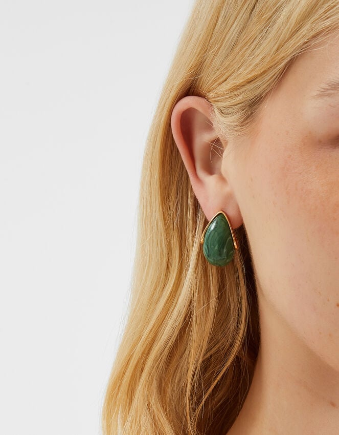Accessorize Resin Curve Drop Earrings
