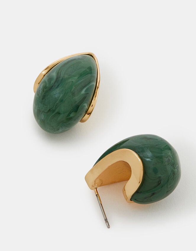 accessorize Resin Curve Drop Earrings