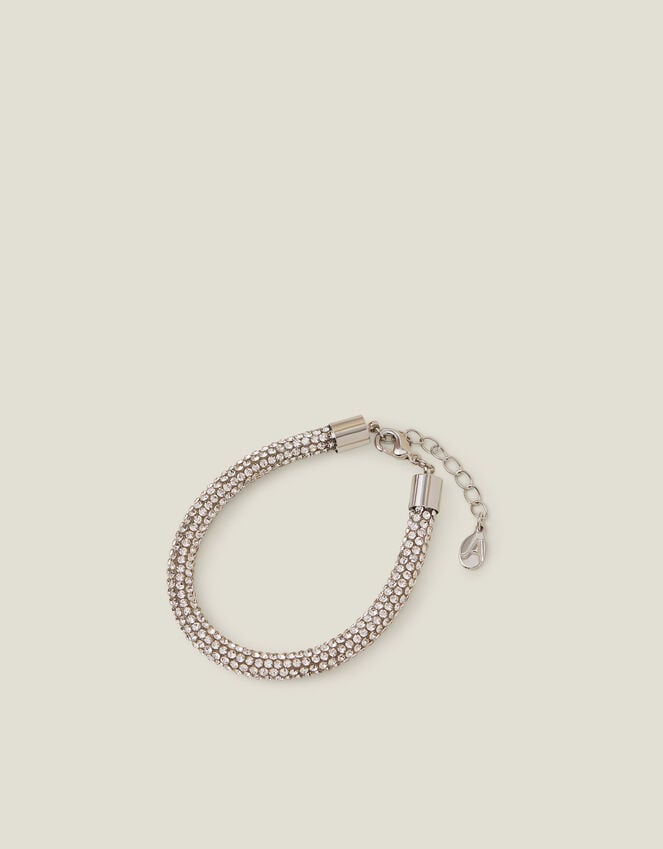 Accessorize Rhinestone Tube Bracelet