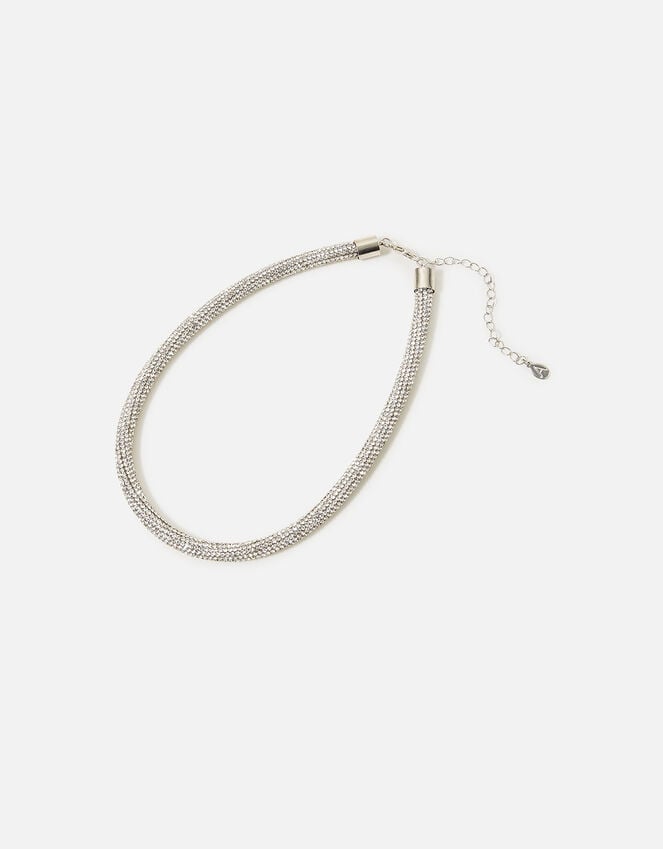 Accessorize Rhinestone Tube Necklace