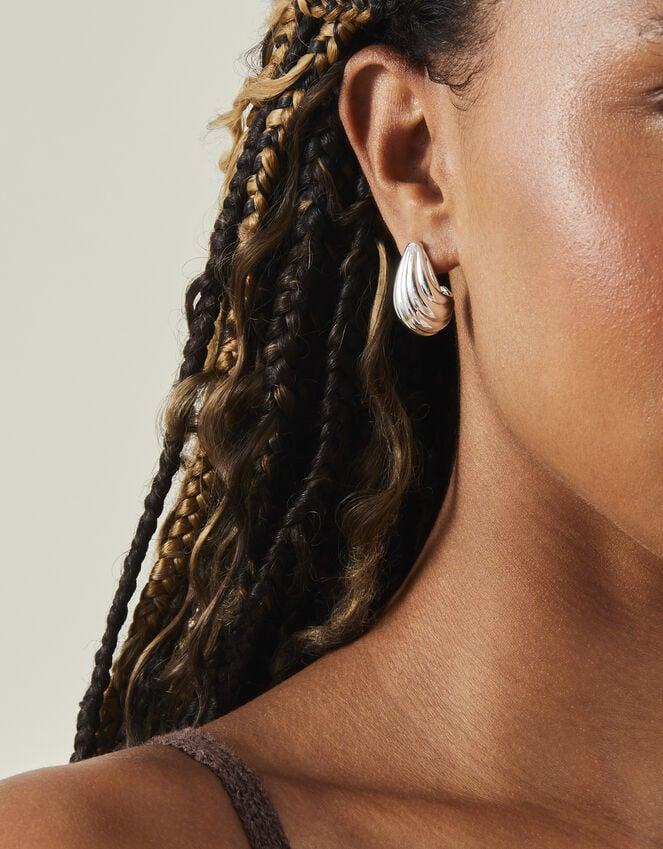 Accessorize Rib Curve Drop Earrings