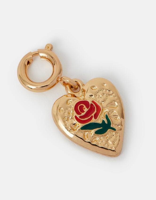 accessorize Rose Heart Jewellery Charm