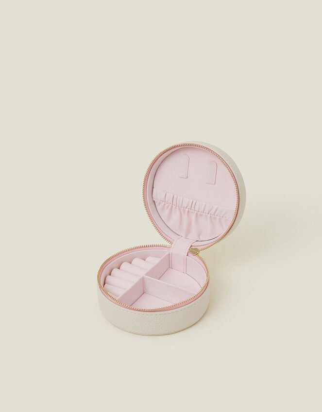 Accessorize Round Floral Embroidered Jewellery Box