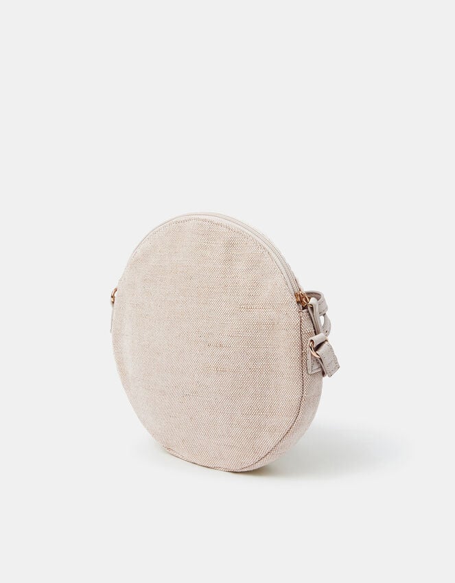 Accessorize Round Macrame Bag Cream
