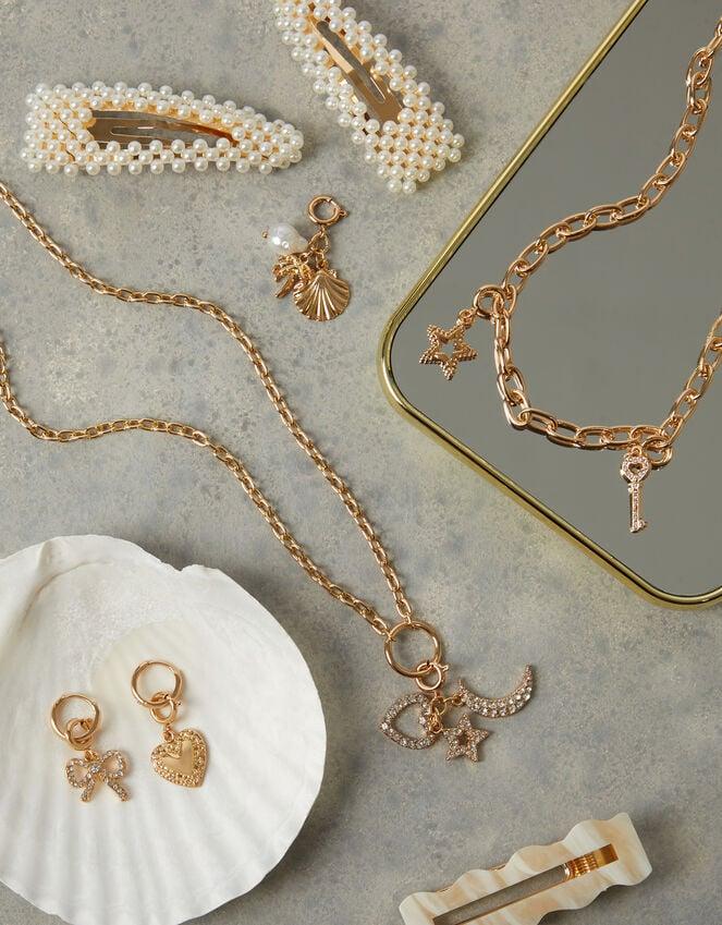 Accessorize Round Pendant Chain Necklace