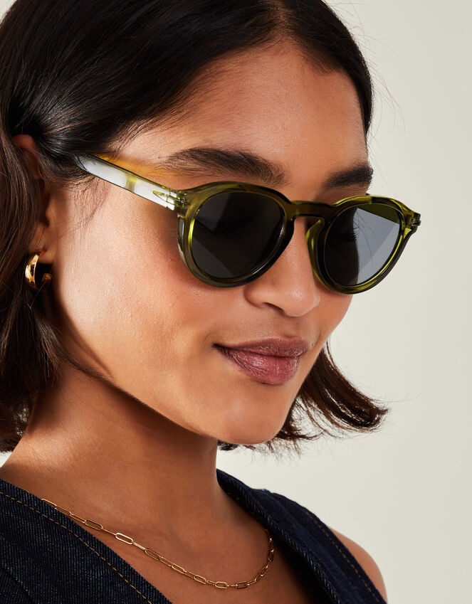 Accessorize Round Preppy Sunglasses