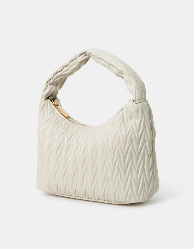 Accessorize Ruched Faux Leather Handbag
