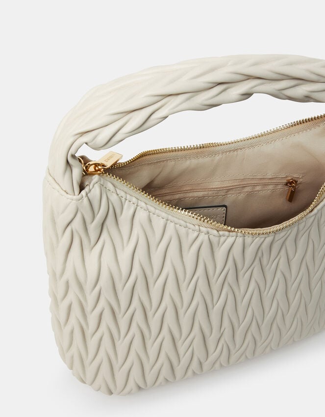 Accessorize Ruched Faux Leather Handbag