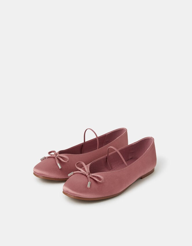 accessorize Satin Ballet Flats Pink