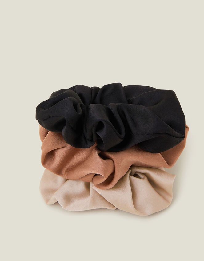 Accessorize Satin Scrunchie Set Of Three