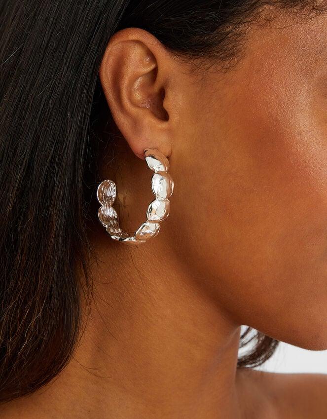 Accessorize Scallop Hoop Earrings