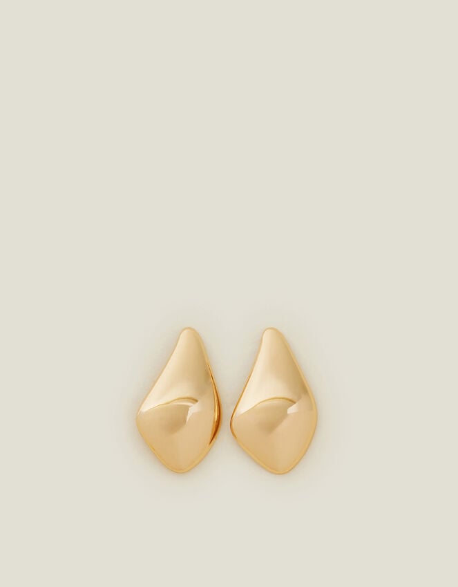 Accessorize Sculptural Diamond Drop Earrings