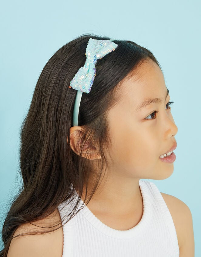 accessorize Sequin Bow Headband
