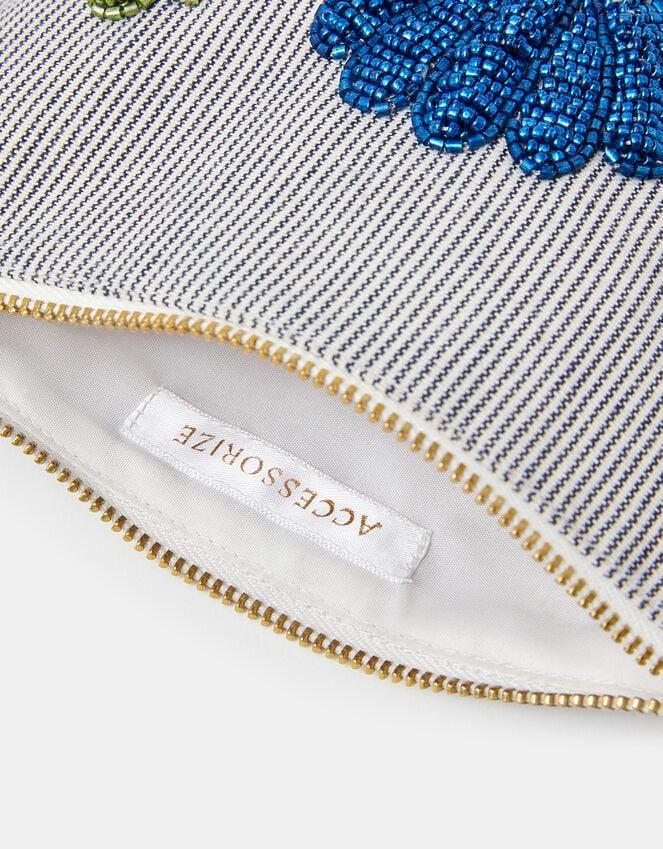 Accessorize Shell Bead Stripe Pouch