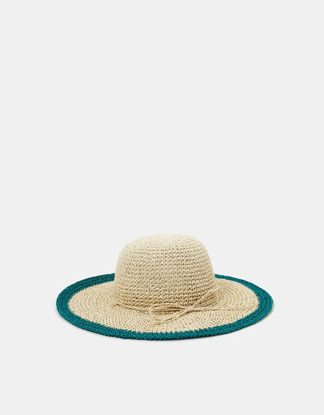 Accessorize Shell Beaded Floppy Hat