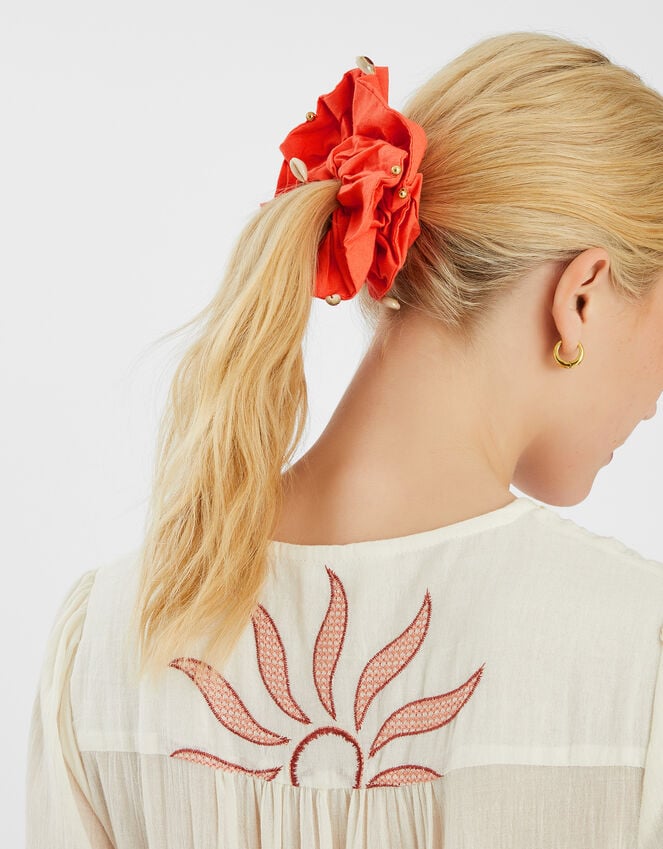 Accessorize Shell Embellished Hair Scrunchie