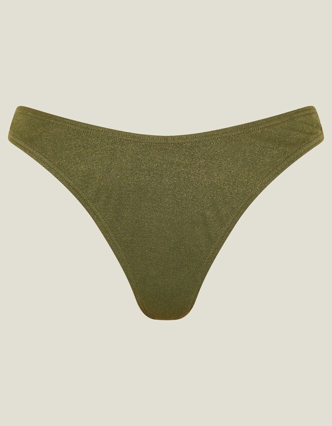 Accessorize Shimmer Bikini Bottoms Green