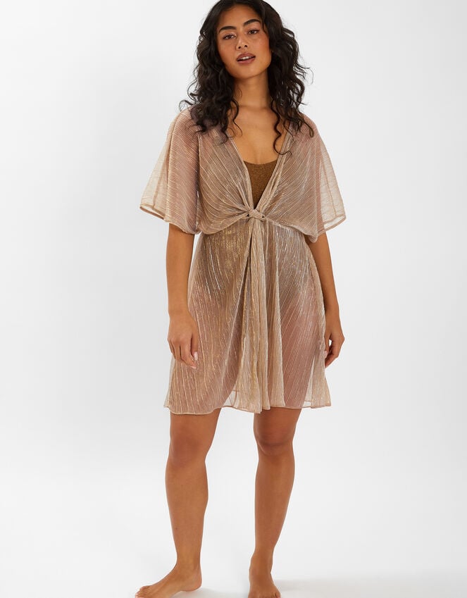 accessorize Shimmer Kaftan Gold