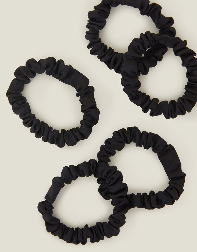Accessorize Skinny Satin Scrunchies 5 Pack