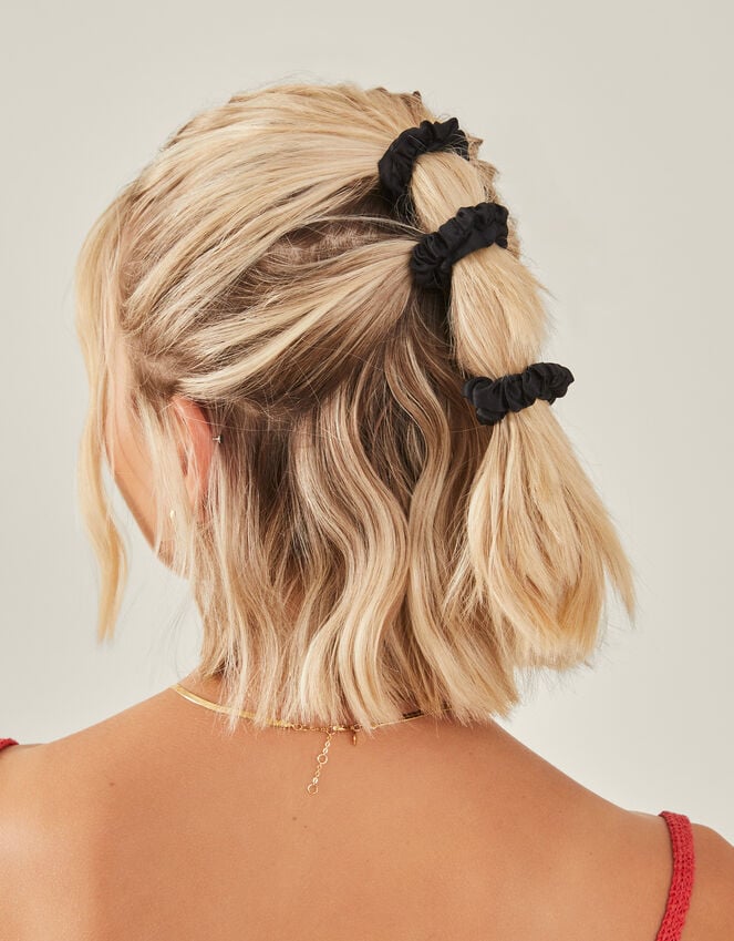 Accessorize Skinny Satin Scrunchies 5 Pack