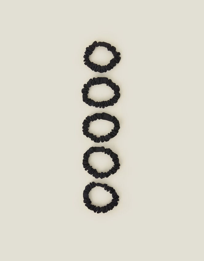accessorize Skinny Satin Scrunchies 5 Pack