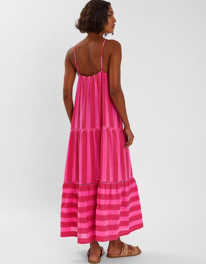 Accessorize Sleeveless Jacquard Maxi Dress Multi
