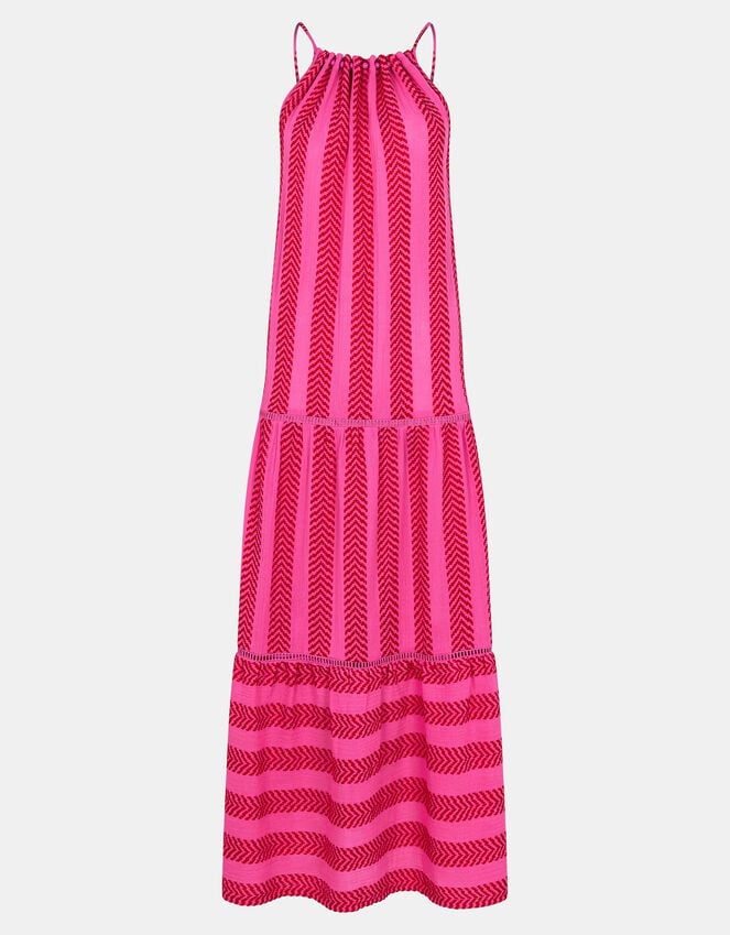 Accessorize Sleeveless Jacquard Maxi Dress Multi