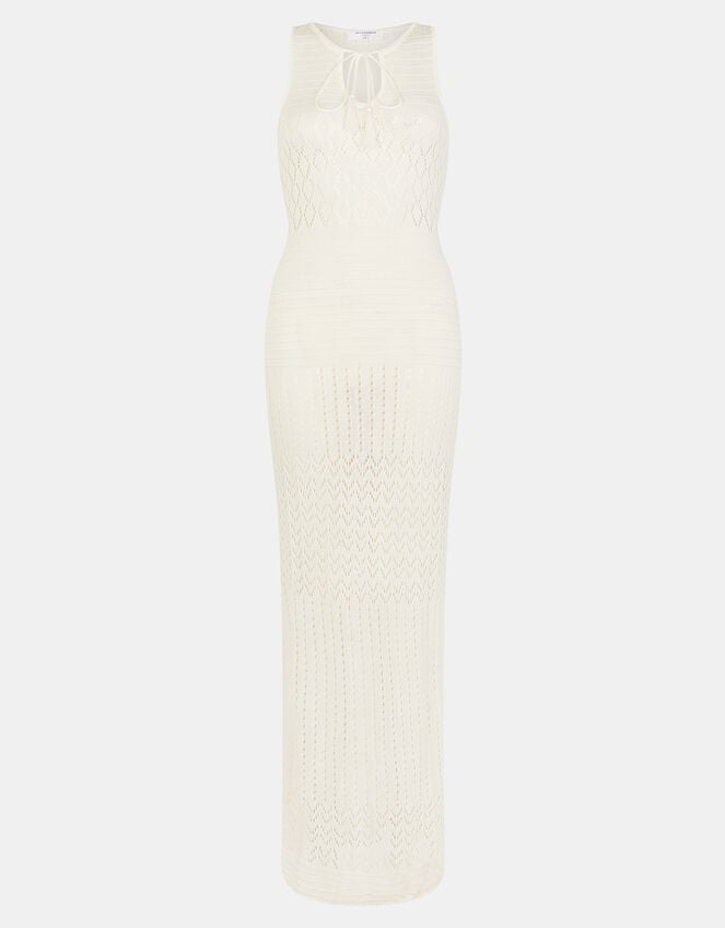 Accessorize Sleeveless Knitted Maxi Dress Natural